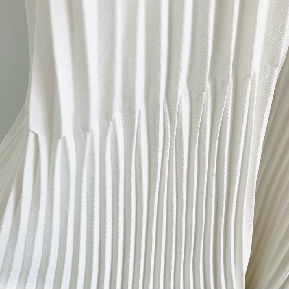 New Dion Lee Pleated Trapeze Dress In Ivory White Size 6 - Picture 11 of 16